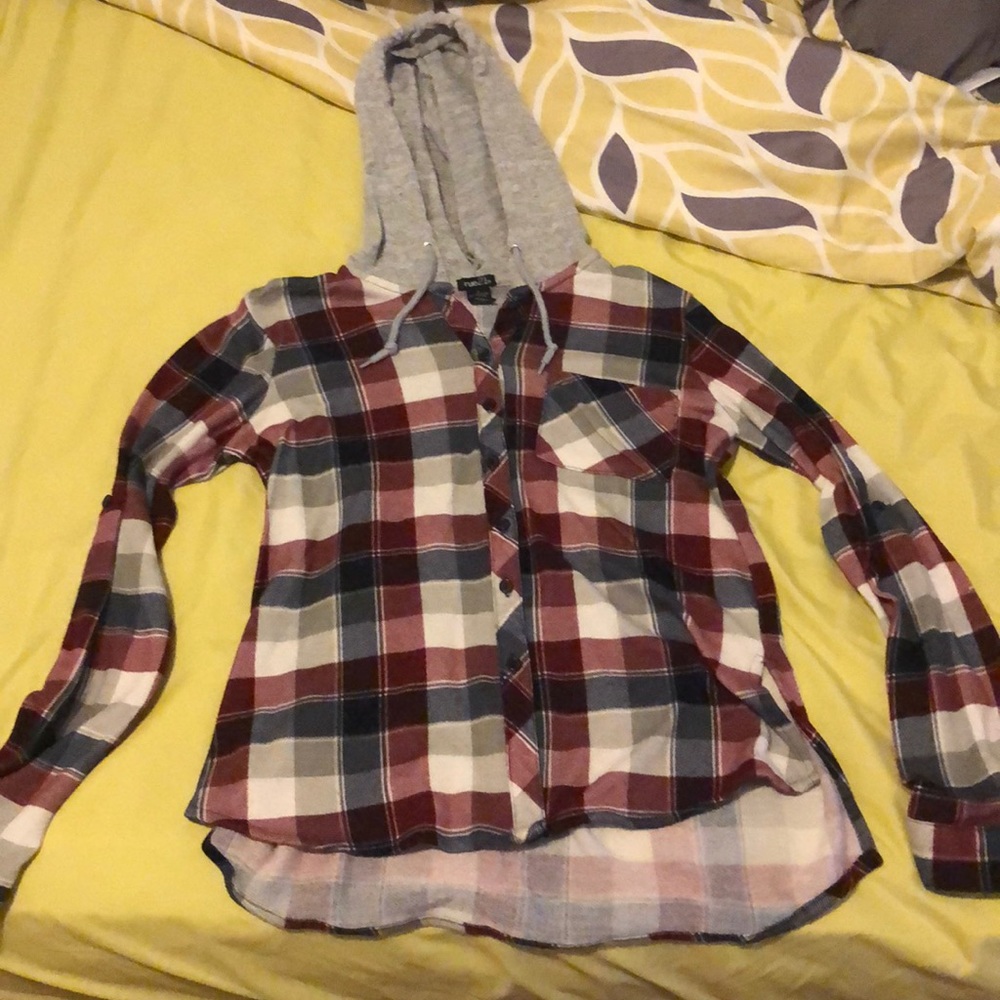 Flannel with hood